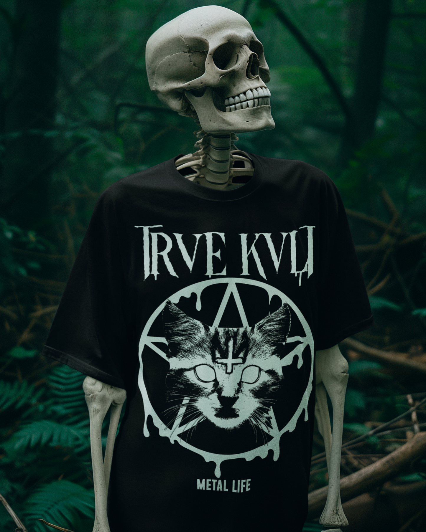 Playera TRVE KVLT – El Gato del Metal