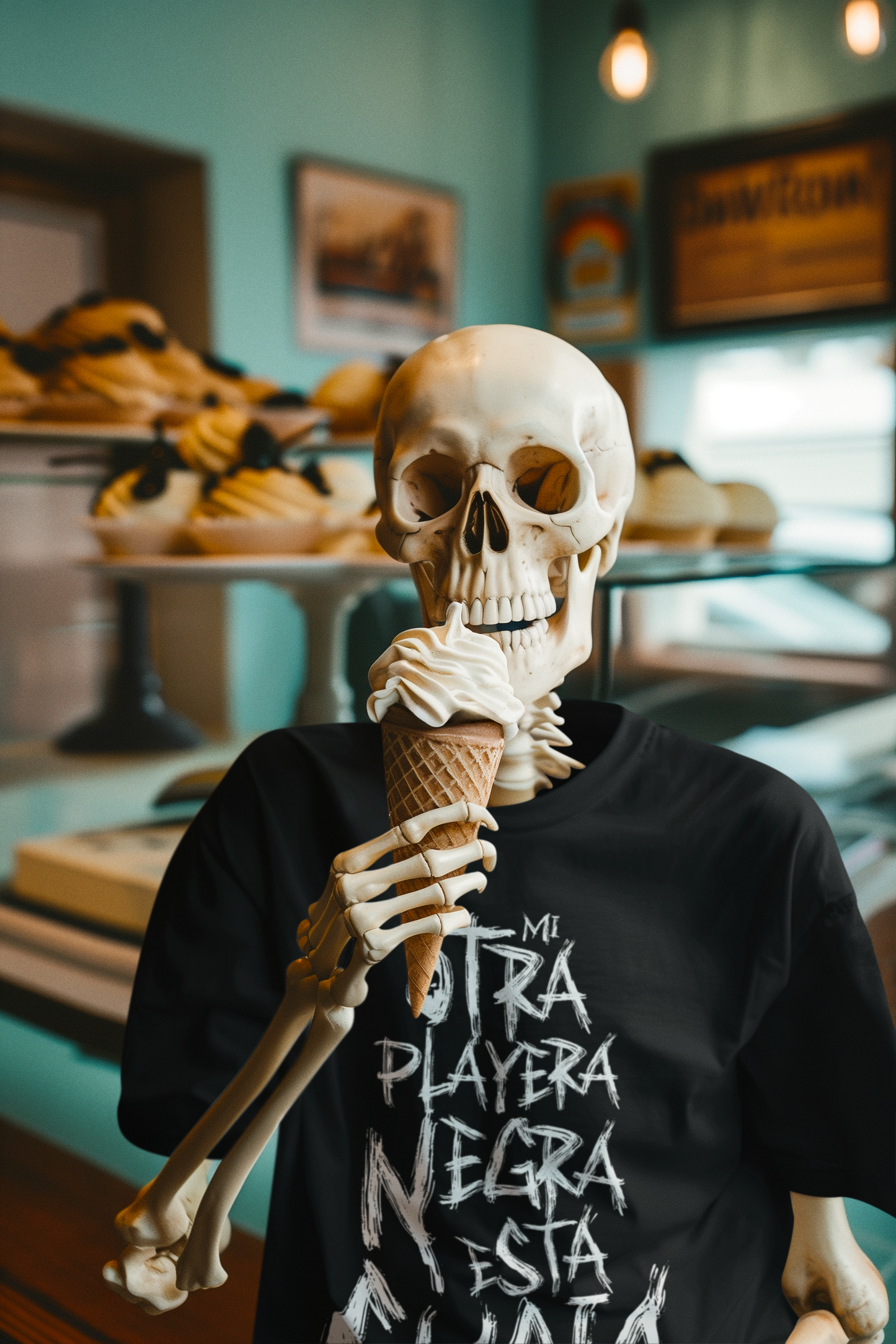 Mi otra playera negra está sucia